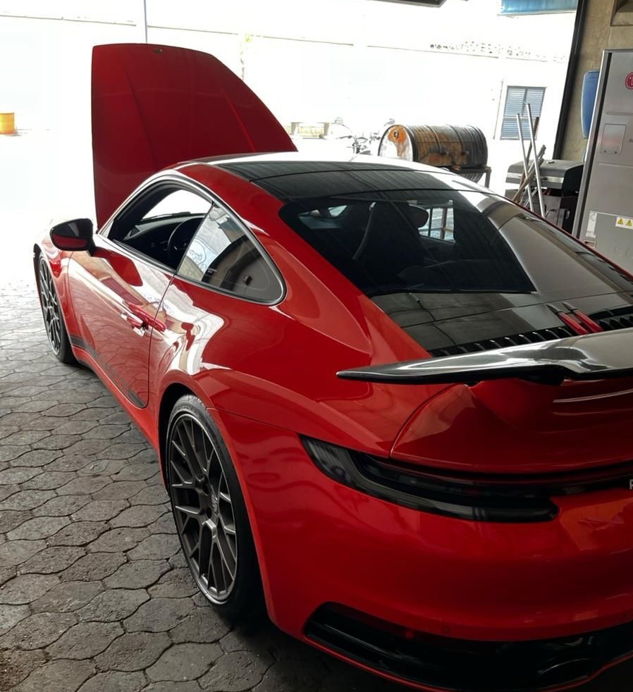 Pintura de carro antes do polimento